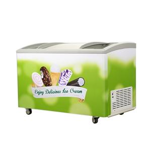 PHIYOND SD-H350 325L Ice Cream Freezer Curved Glass Door Chest Freezer PHIYOND SD-H350 325L Ice Cream Freezer Curved Glass Door Chest Freezer